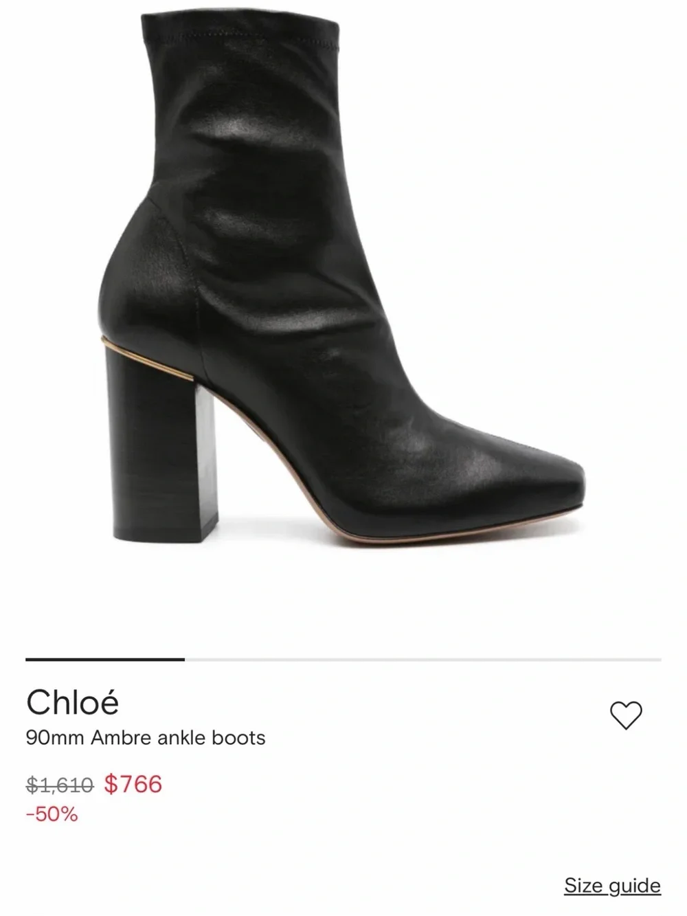 Chloé
90mm Ambre ankle boots
 Ankle Boots with Gold Trim NWT size 40 or 9.5 - Picture 5 of 13